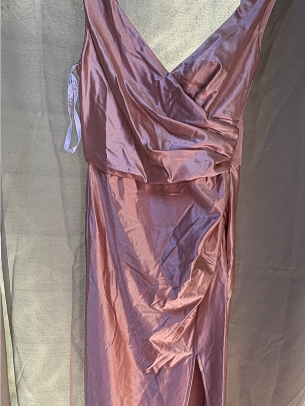 DB Studio Satin Midi Dress Size 6 NWT Blush Pink Formal